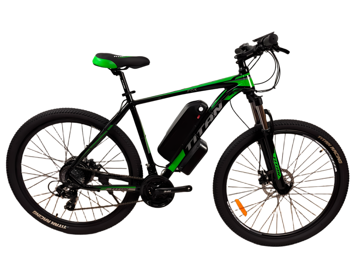 29 Titan FOX чорно-зелений, 500W, 48V 13Ah (20)