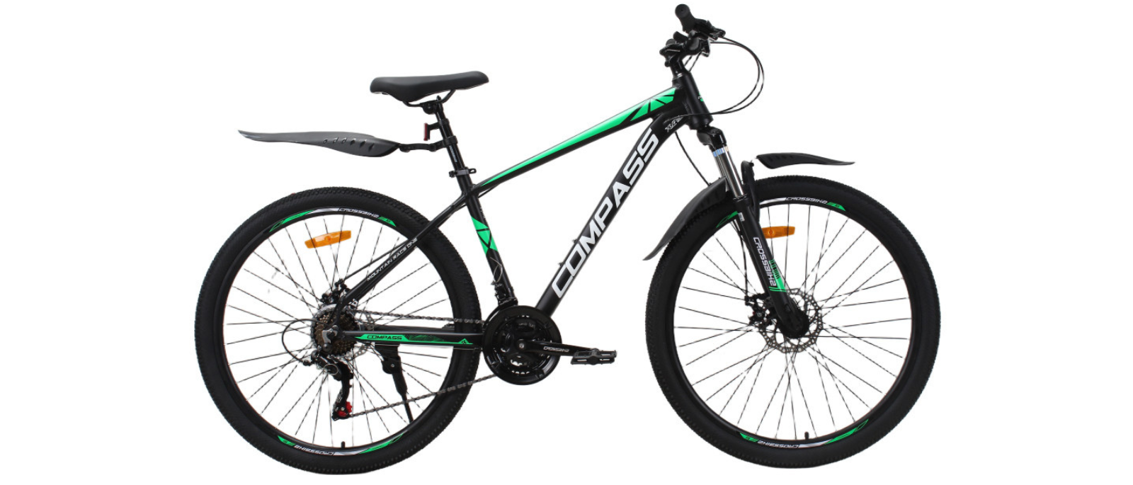 27.5 CrossBike Compass чорний-зелений (17)