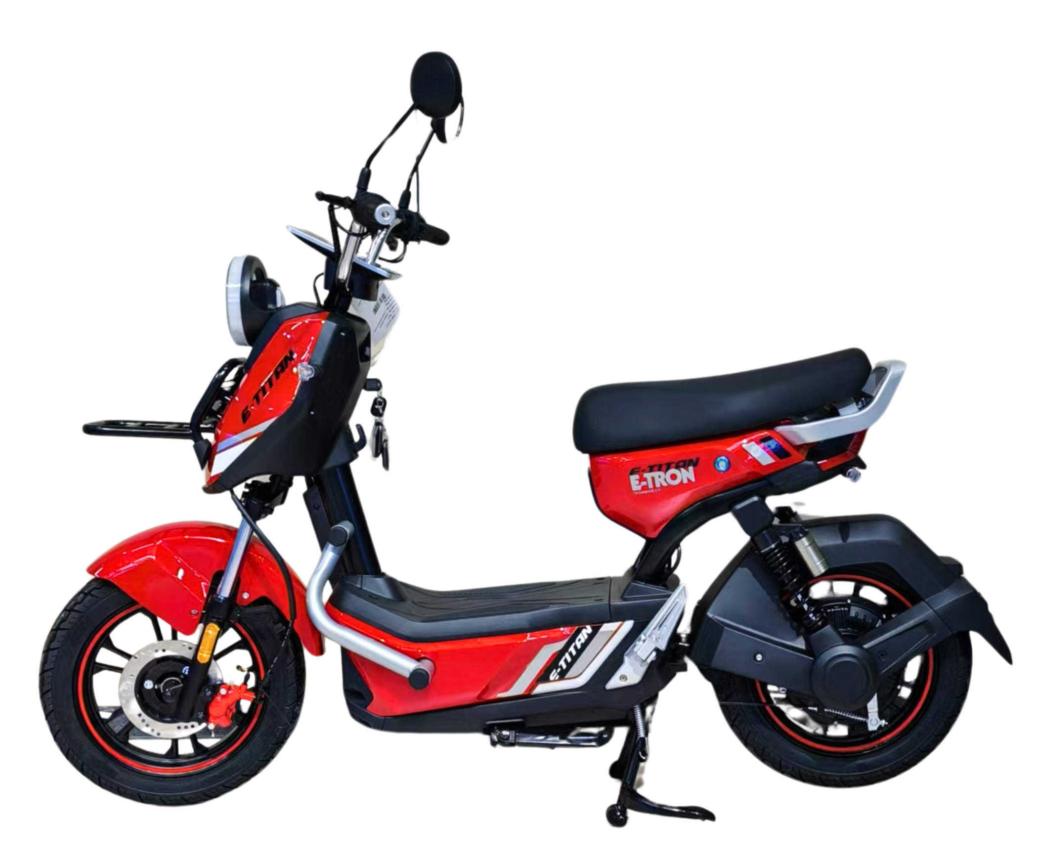12 Е-Titan E-tron чорний-червоний, 1000W, 60V 20AH