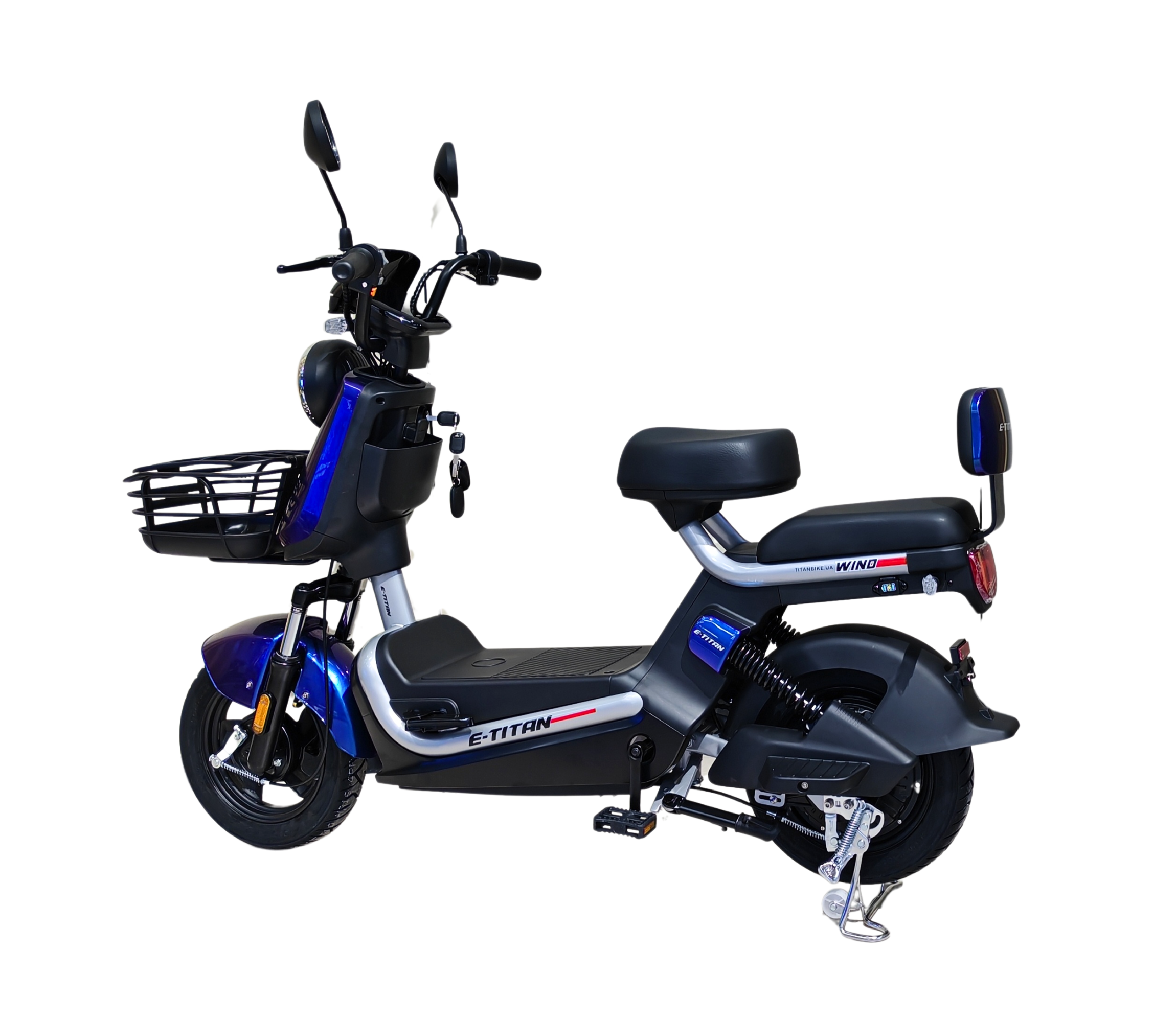 14 Е-Titan WIND чорний-синій, 1000W, 60V 20AH