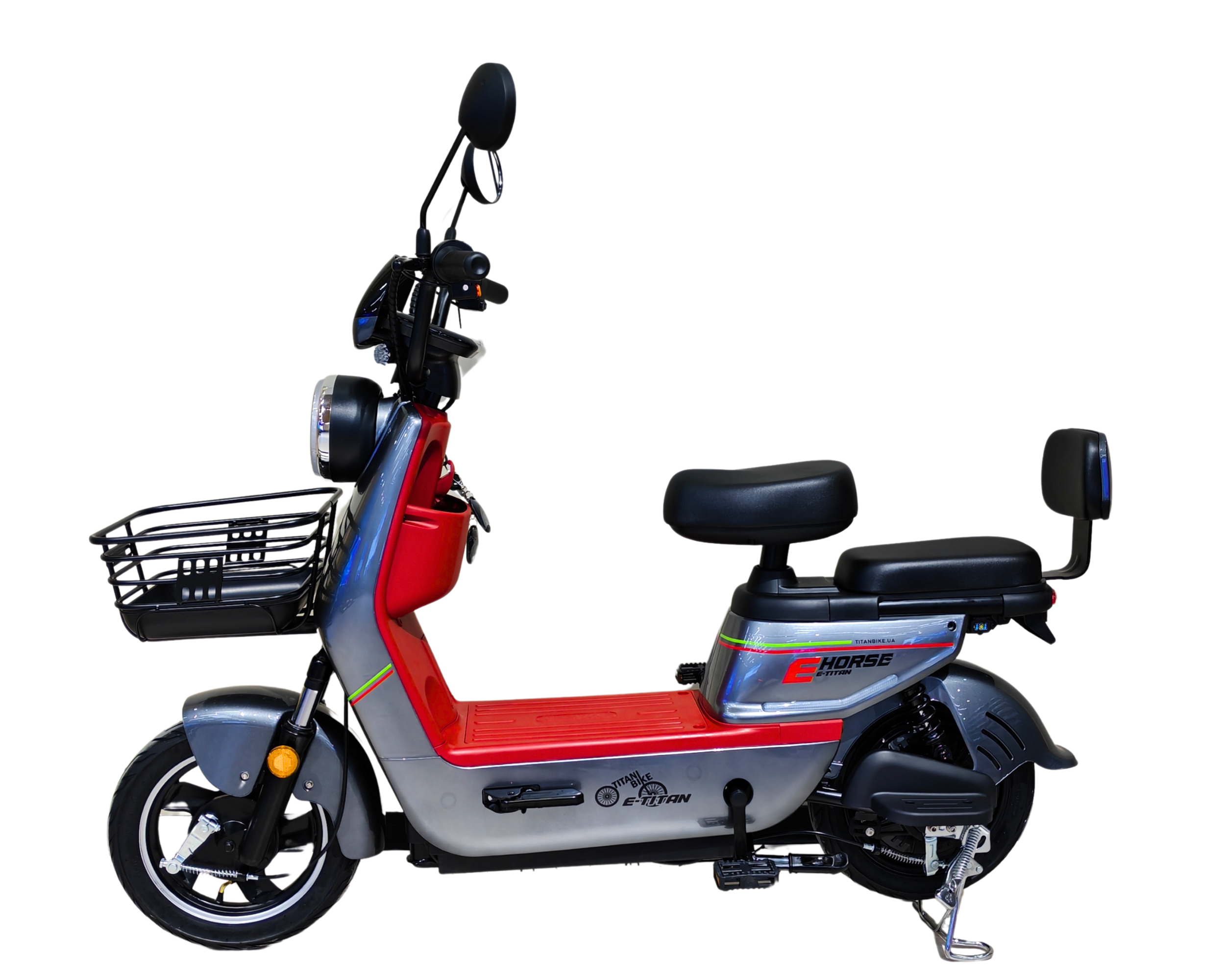 14 Е-Titan Horse червоний-сірий, 1000W, 48V 20AH