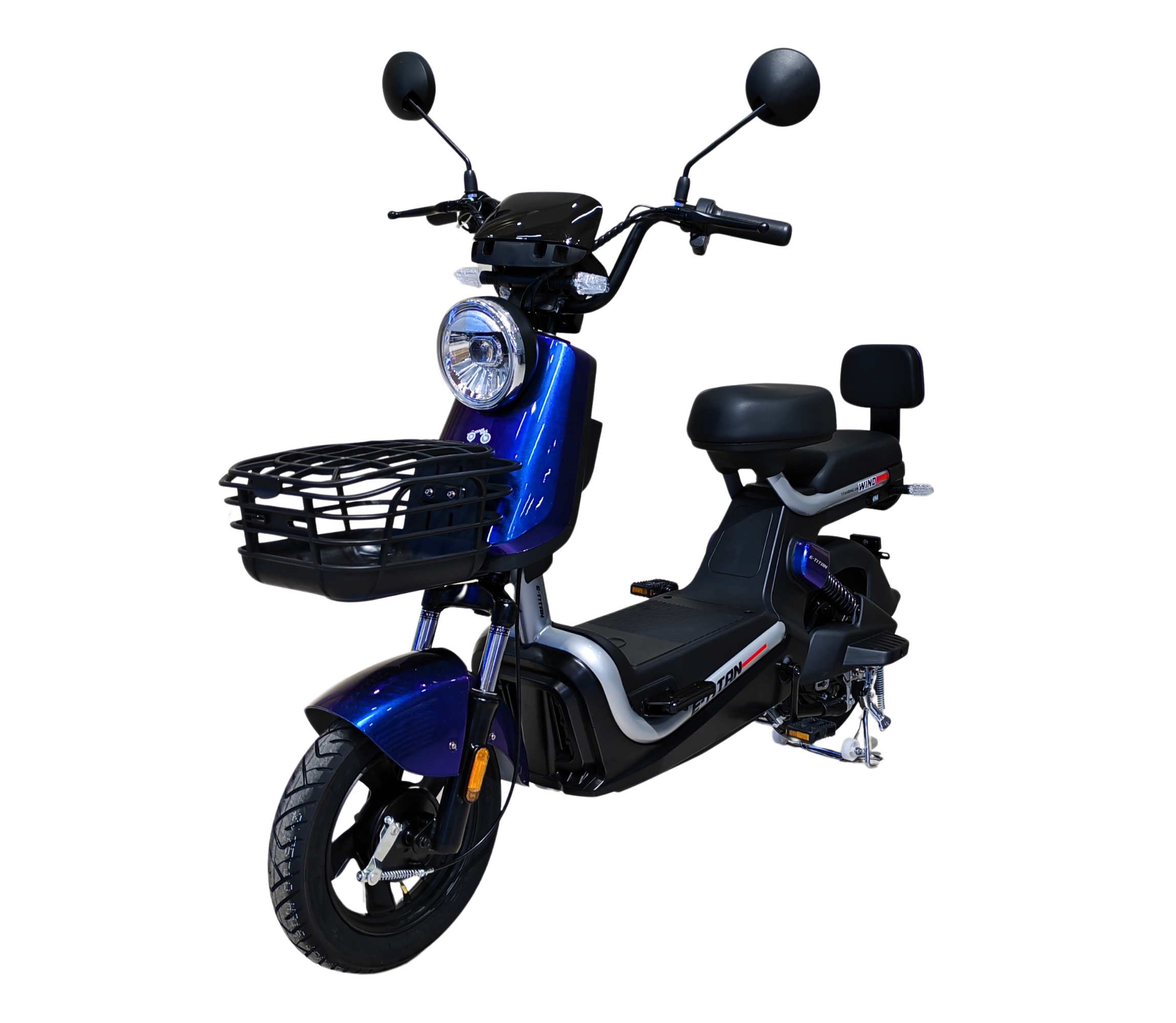 14 Е-Titan WIND чорний-синій, 1000W, 48V 20AH