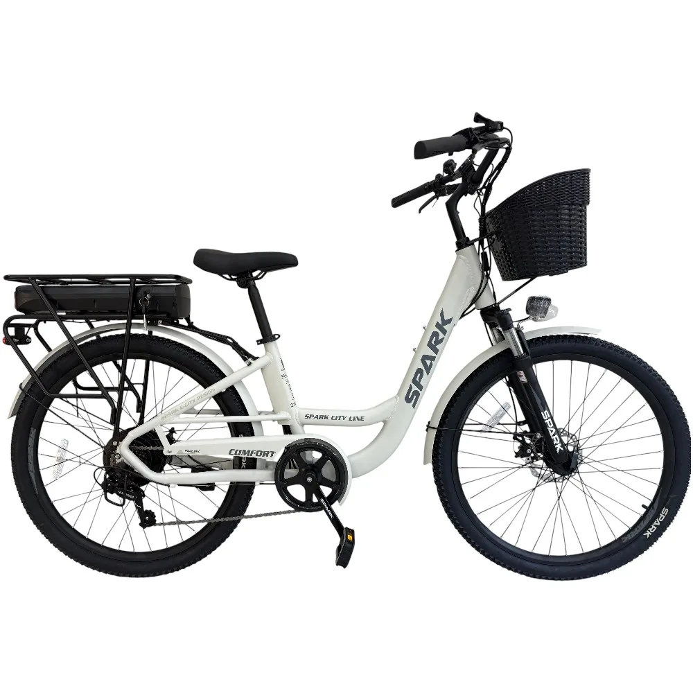 Spark E-City Comfort світло-сірий, 48V/500W/12,8Ah (17)