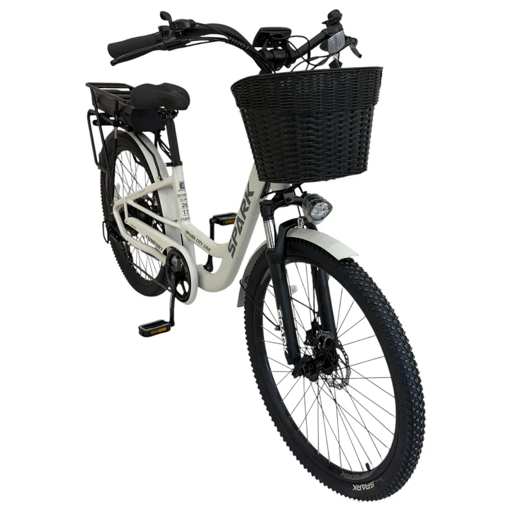 Spark E-City Comfort світло-сірий, 48V/500W/12,8Ah (17)