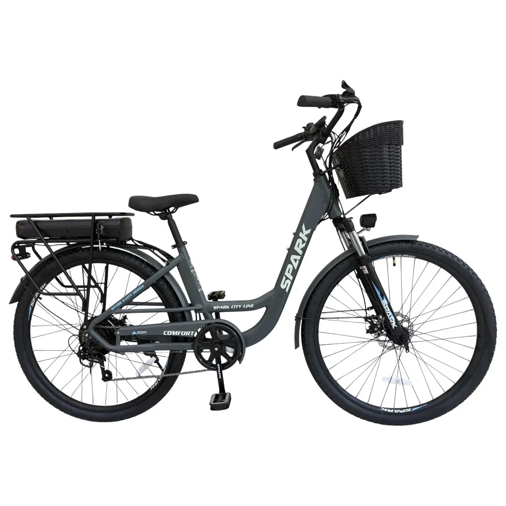 Spark E-City Comfort темно-сірий, 48V/500W/12,8Ah (18)