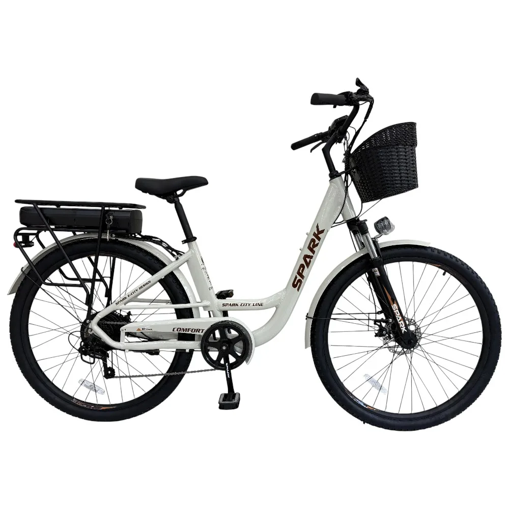 Spark E-City Comfort світло-сірий, 48V/500W/12,8Ah (18)