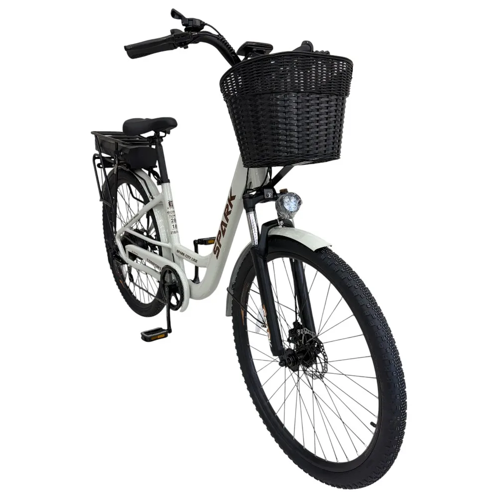 Spark E-City Comfort світло-сірий, 48V/500W/12,8Ah (18)