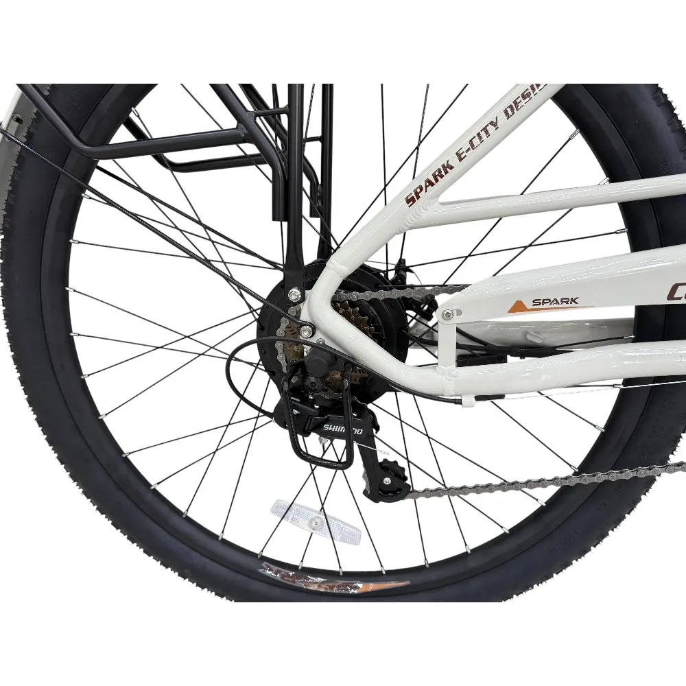Spark E-City Comfort світло-сірий, 48V/500W/12,8Ah (18)