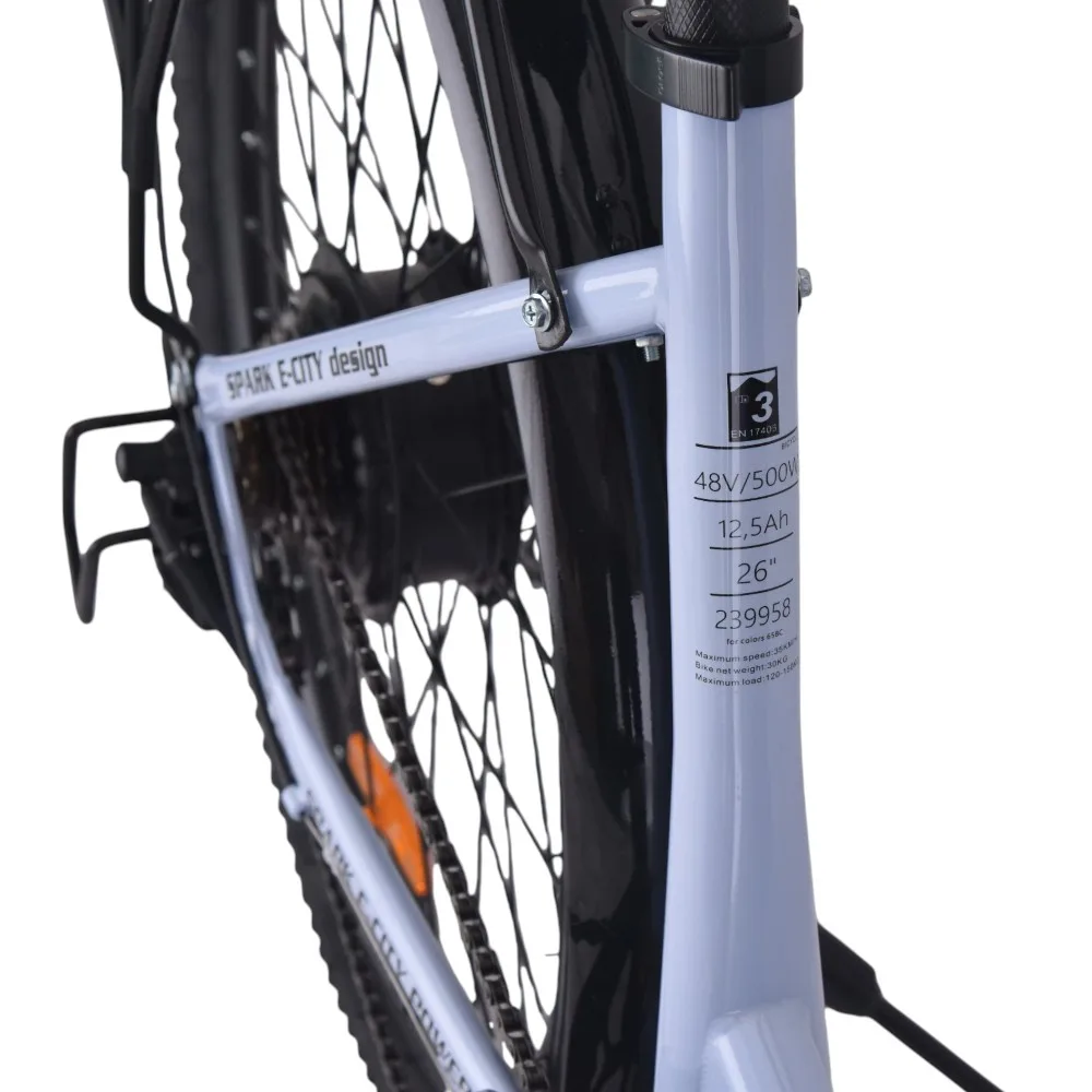 Spark E-City Easy Way блакитний, 48V/500W/12,5Ah (17)