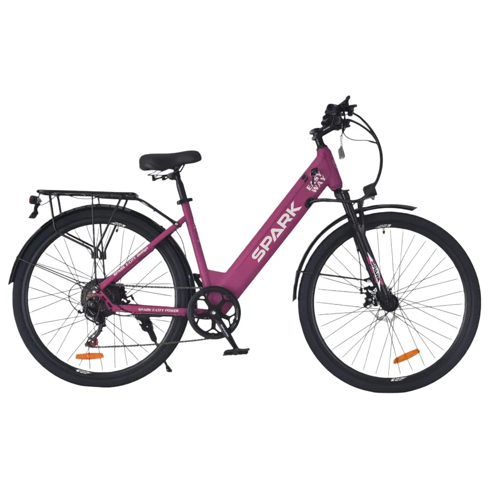 Spark E-City Easy Way фіолетовий матовий, 48V/500W/12,5Ah (18)