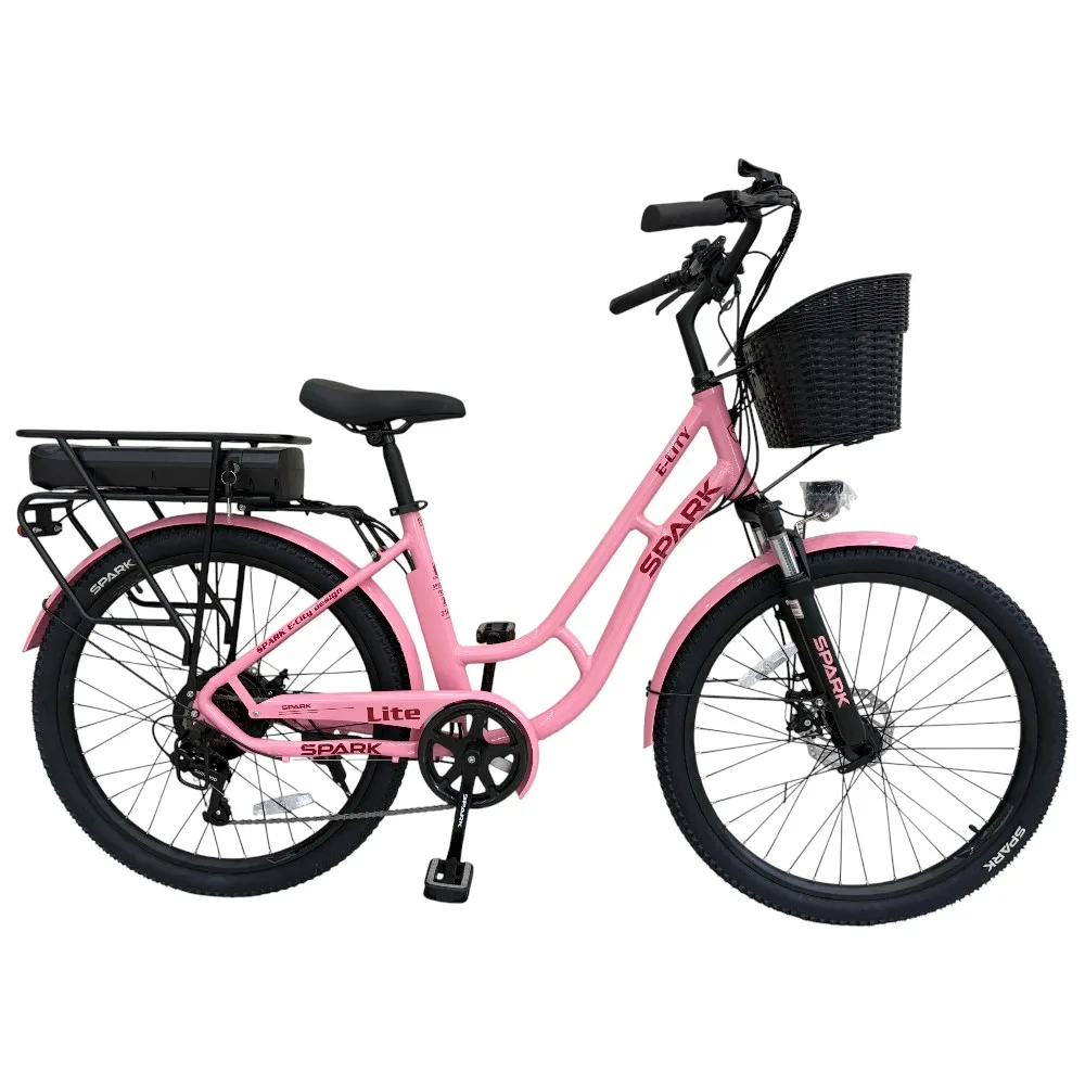 Spark E-City Lite малиновий, 48V/500W/12,8Ah (17)