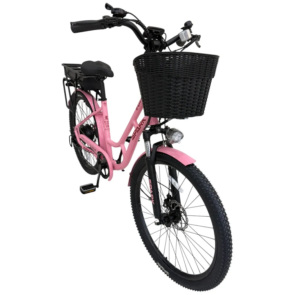 Spark E-City Lite малиновий, 48V/500W/12,8Ah (17)