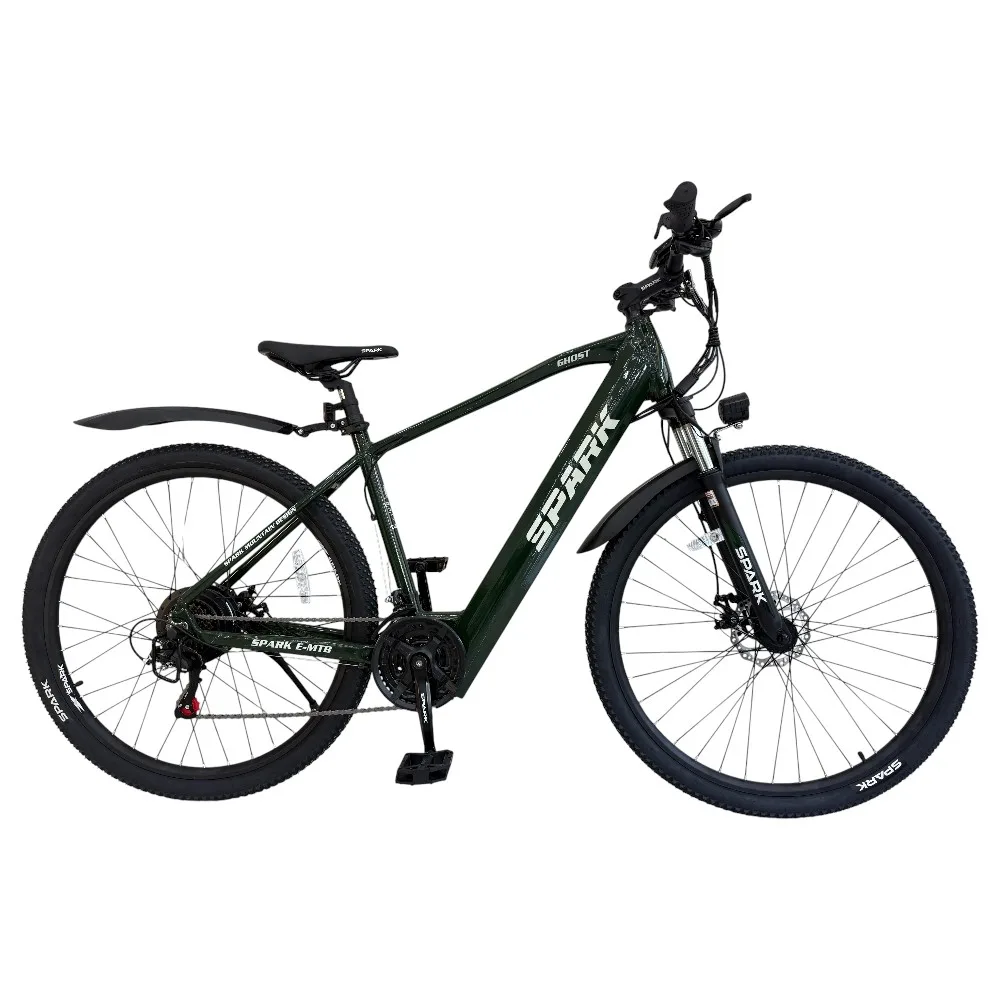 Spark E-Mtb Ghost темно-зелений, 48V/500W/12,8Ah (17)