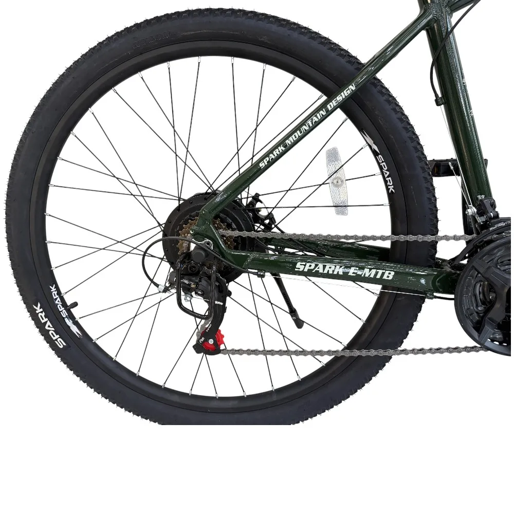 Spark E-Mtb Ghost темно-зелений, 48V/500W/12,8Ah (17)