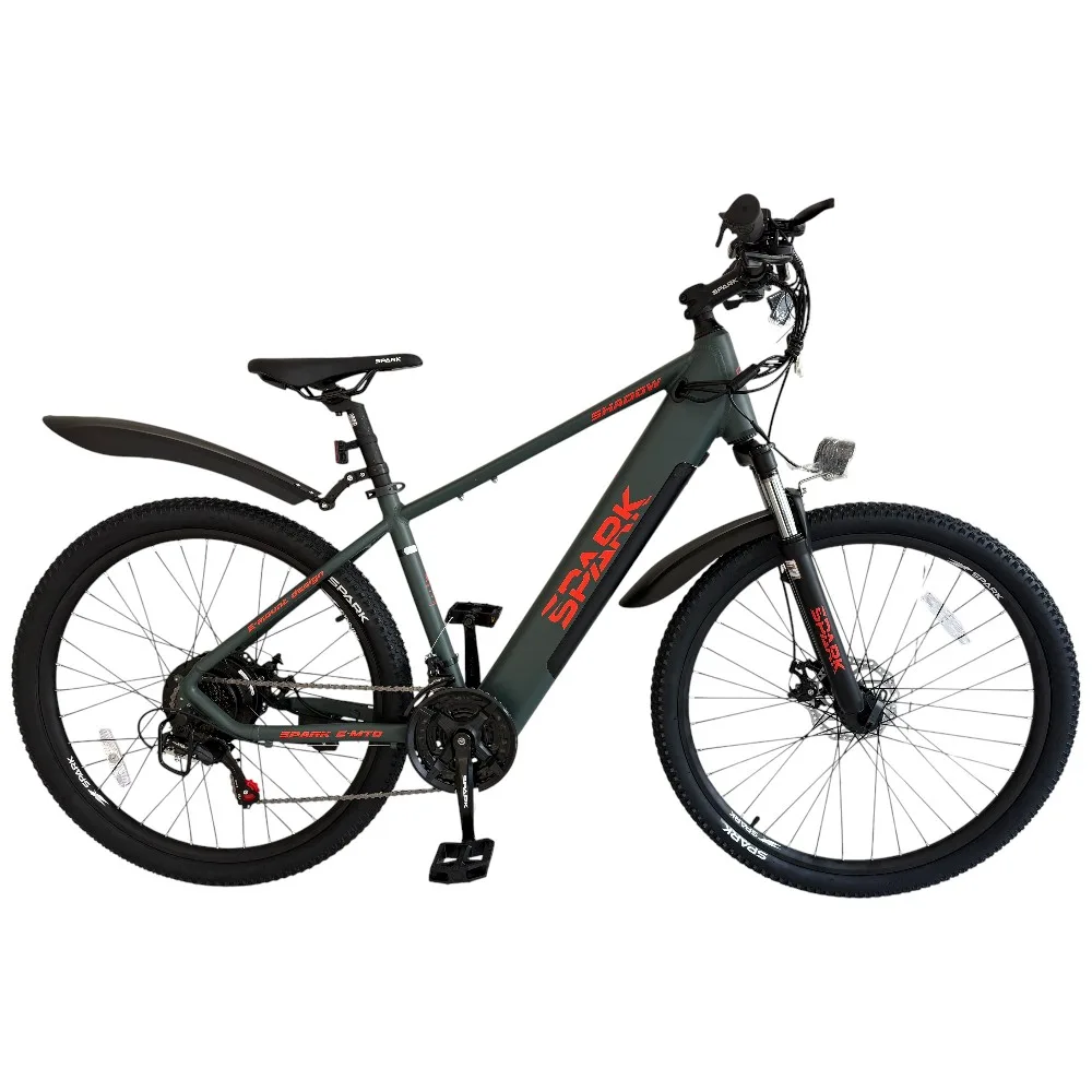 Spark E-Mtb Shadow хакі (м), 48V/500W/12,8Ah (15)