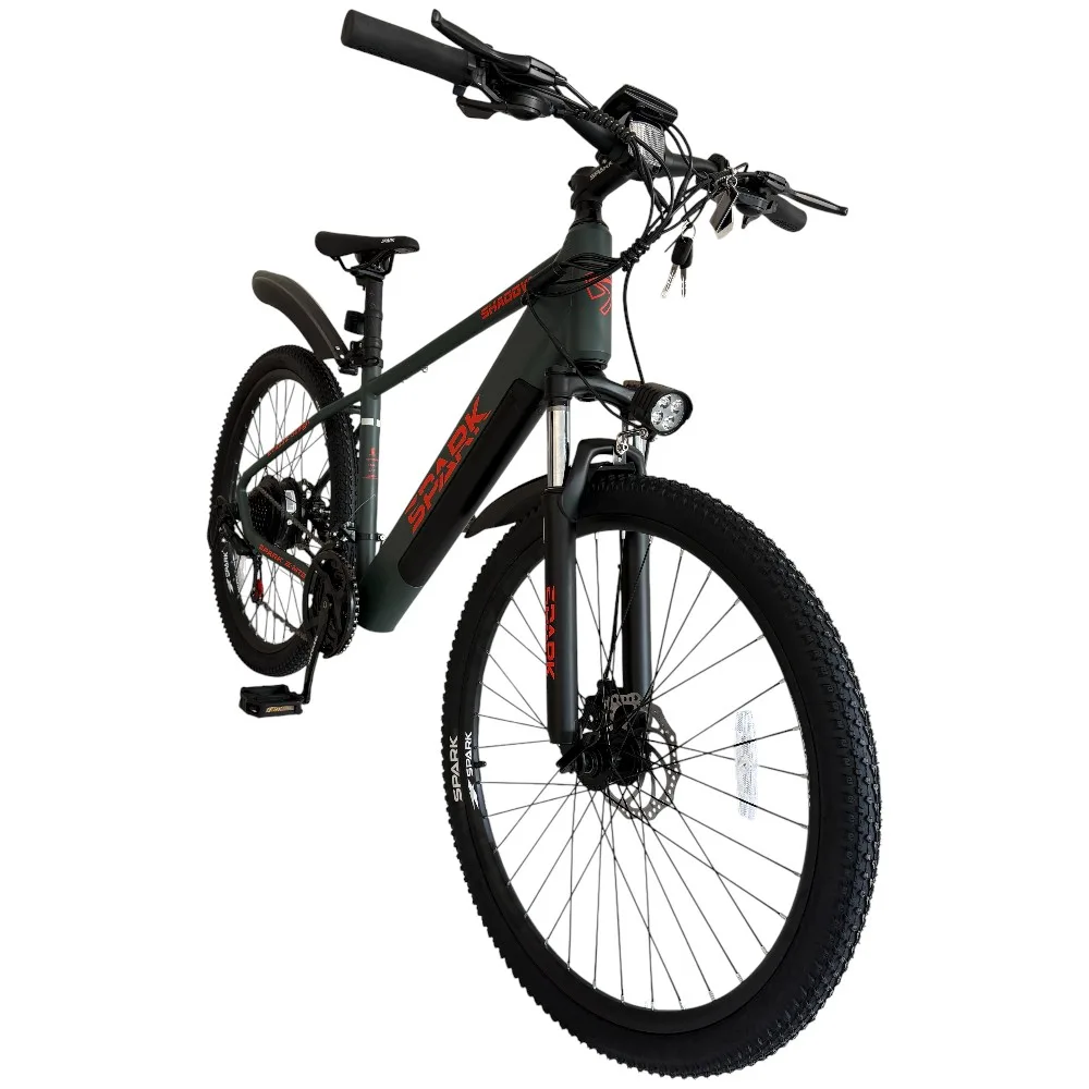 Spark E-Mtb Shadow хакі (м), 48V/500W/12,8Ah (15)