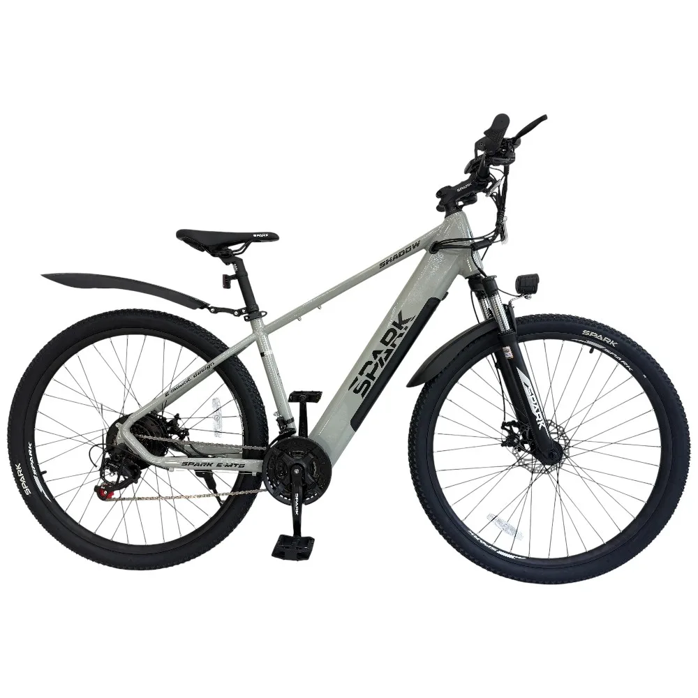 Spark E-Mtb Shadow сірий, 48V/500W/12,8Ah (17)
